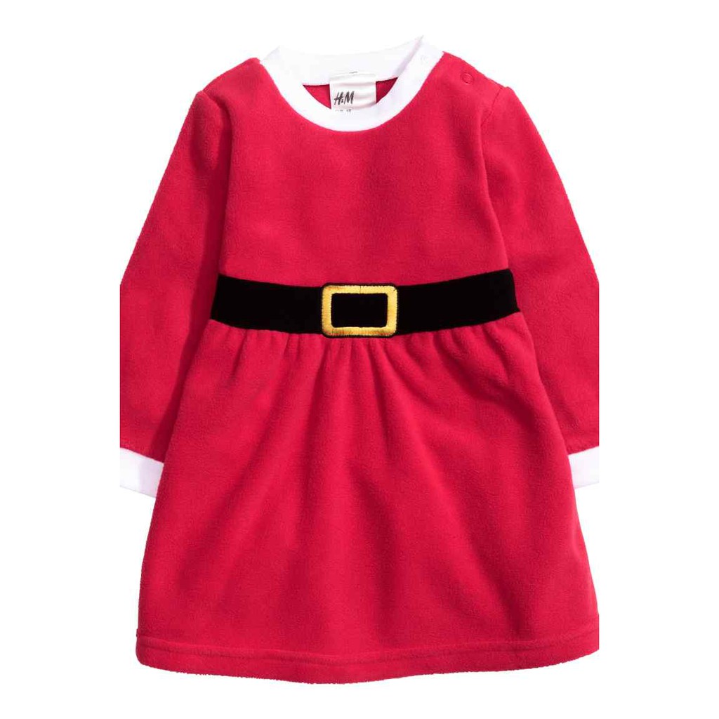 Set váy mũ Noel H M H&amp;M kèm mũ cho bé gái 4-6 tháng _ hàng chính hãng authentic