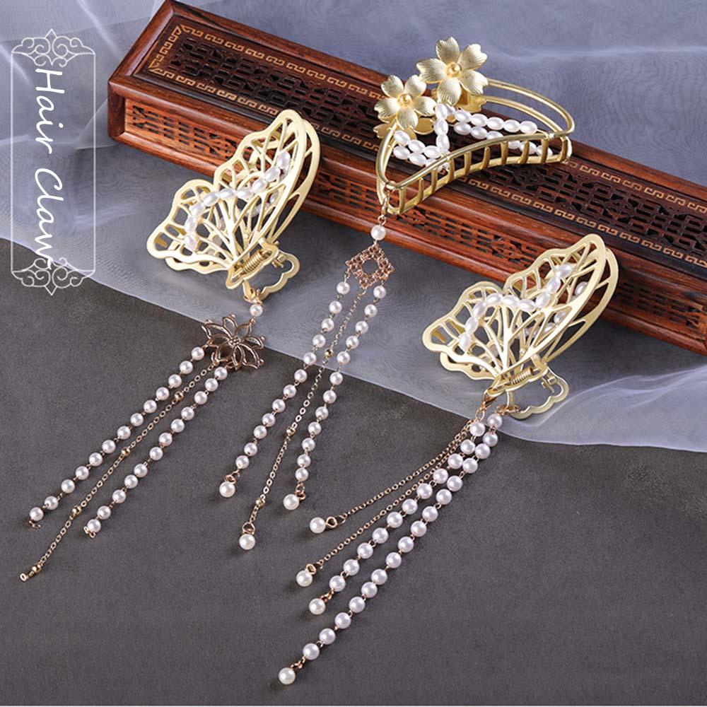 Kẹp Tóc Bướm Rỗng Dáng Dài Thời Trang