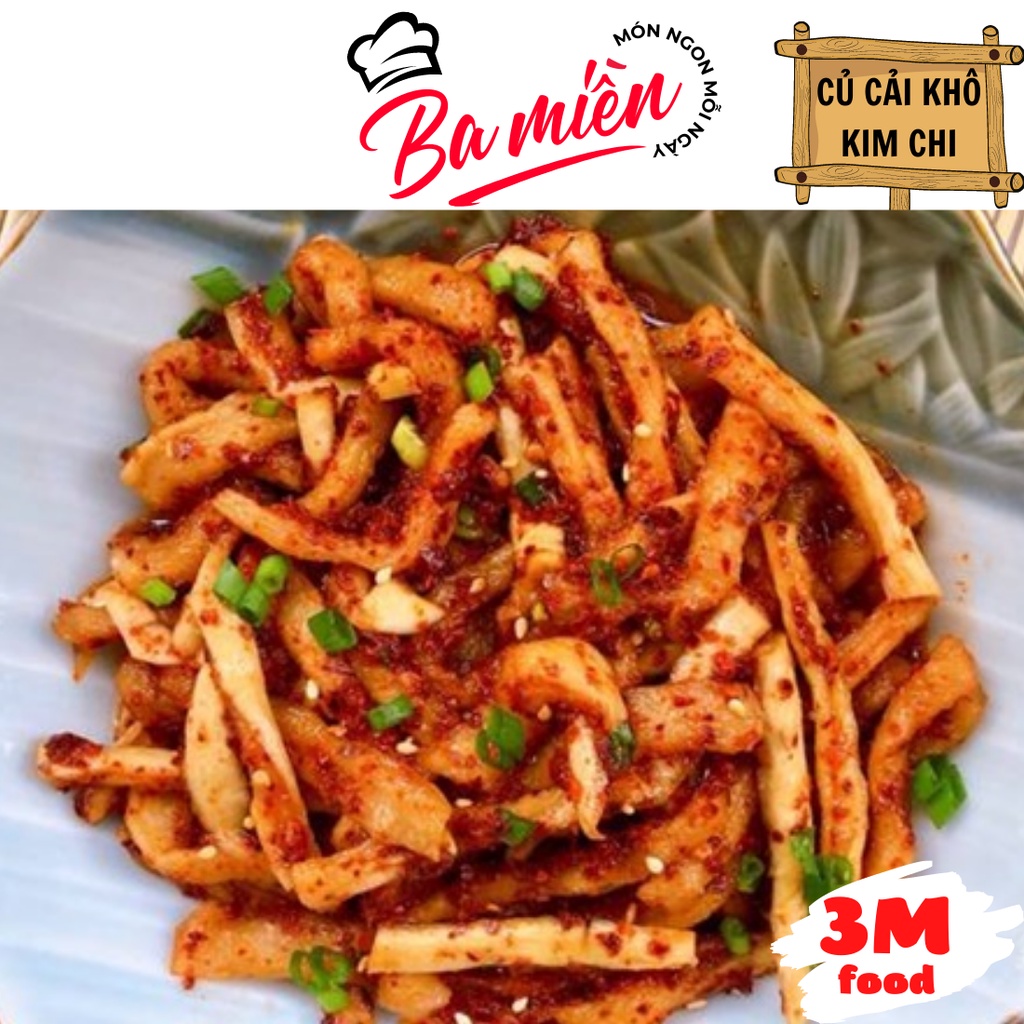 Củ cải khô sợi to 500g túi zip tiện lợi - 3M FOOD DK ( Hải Sản Ba Miền )