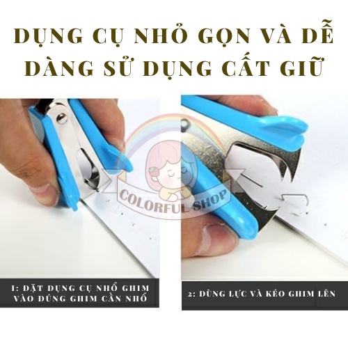 Gỡ ghim bấm nhổ ghim tiện dụng văn phòng phẩm