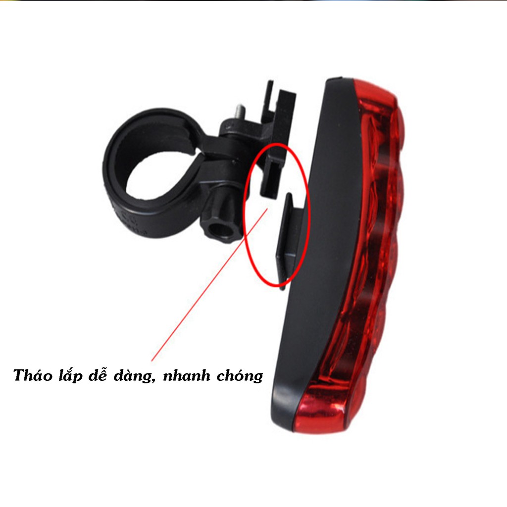 Đèn LED cảnh báo ban đêm gắn sau yên Xe Đạp Siêu Sáng - Chống nước tốt -D05