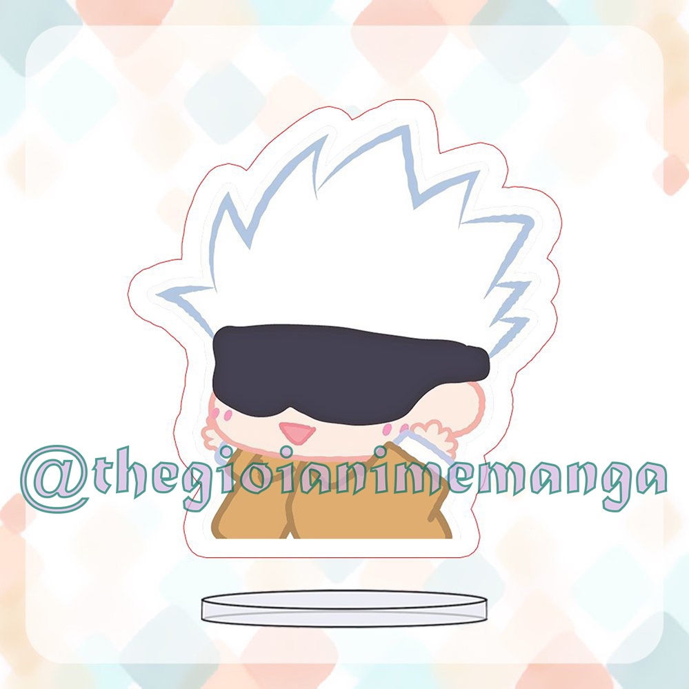 ( MINI 3cm ) Standee JUJUTSU KAISEN ver TẬP THỂ DỤC anime mô hình Chú Thuật Hồi Chiến chibi mica trưng bày