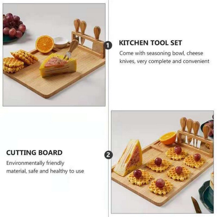Hot hot - Bộ Set Đựng Rectangle Charcuterie Cheese