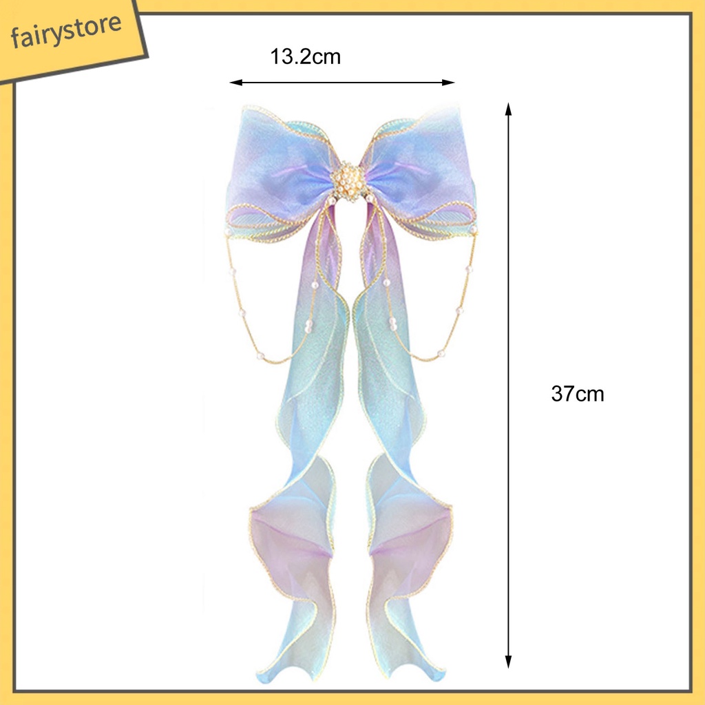 Kẹp TóC HìNh Nơ ĐíNh NgọC Trai Giả ThờI Trang Cho Bé GáI