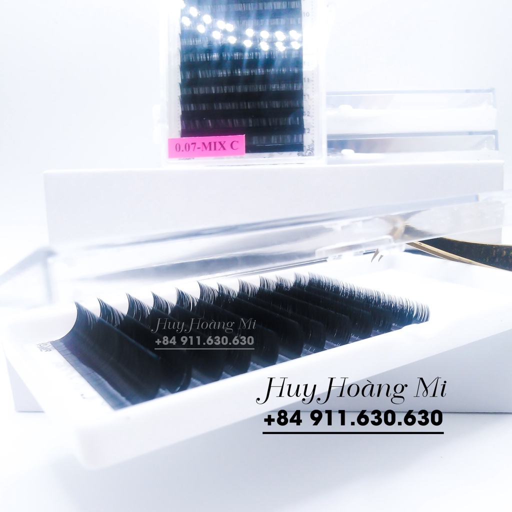Mi mix (8-13) độ cong C _Dụng cụ nối mi_Huy Hoàng Mi