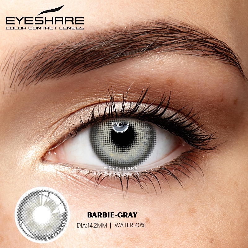 EYESHARE [Hàng mới về] 2 Kính áp tròng mềm mại màu sắc chân thực thời trang