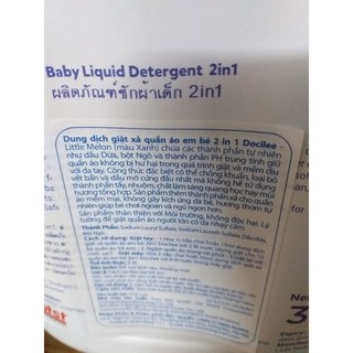 Nước giặt xả docilee 3 lít