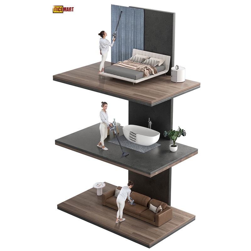 Máy Hút Bụi Cầm Tay Không Dây Đa Năng Xiaomi Dreame V12 Pro Lực Hút 32.000 Pa Hàng Chính Hãng