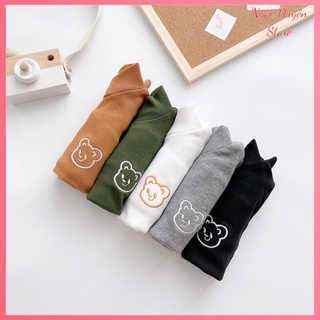 ÁO GẤU GIỮ NHIỆT CỔ 3 PHÂN CHO BÉ TRAI BÉ GÁI CỰC HOT - CAM KẾT HÀNG LOẠI 1, CHẤT CỰC ĐẸP