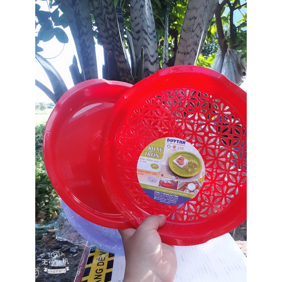Khay Nhựa Úp Ly Tròn Đựng Ấm Chén Trà...nhựa duy tân