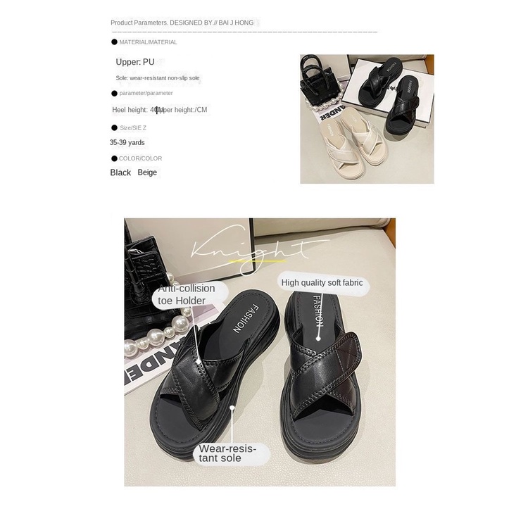 Dép Sandal Đế Xuồng Mềm Mại Phong Cách Thời Trang Mới Cho Nữ