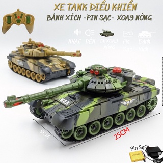 XE TĂNG CHIẾN ĐẤU ĐIỀU KHIỂN TỪ XA - PIN SẠC-BÁNH XÍCH-NO 9993