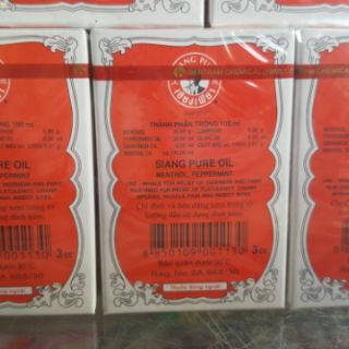 Dầu gió đỏ Siang Pure Oil 3cc-7cc