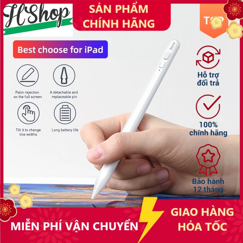 Bút cảm ứng Baseus Pen Tablet hshop 2020 2019 2018 Bút cảm ứng thông minh cho Air 3 4 Mini 5 -BH 12T