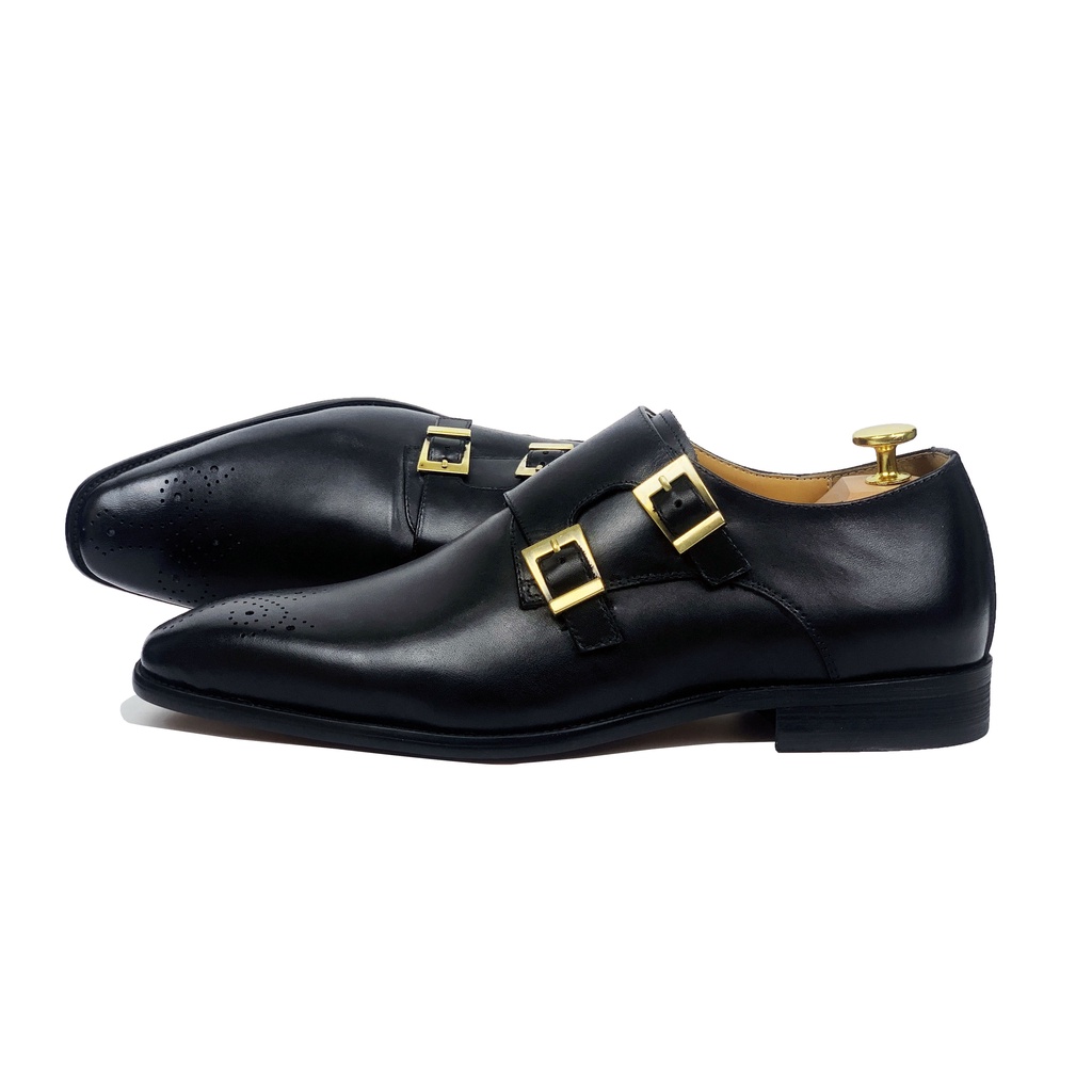 Giày da Homme Milano - Double Buckle Monk Strap