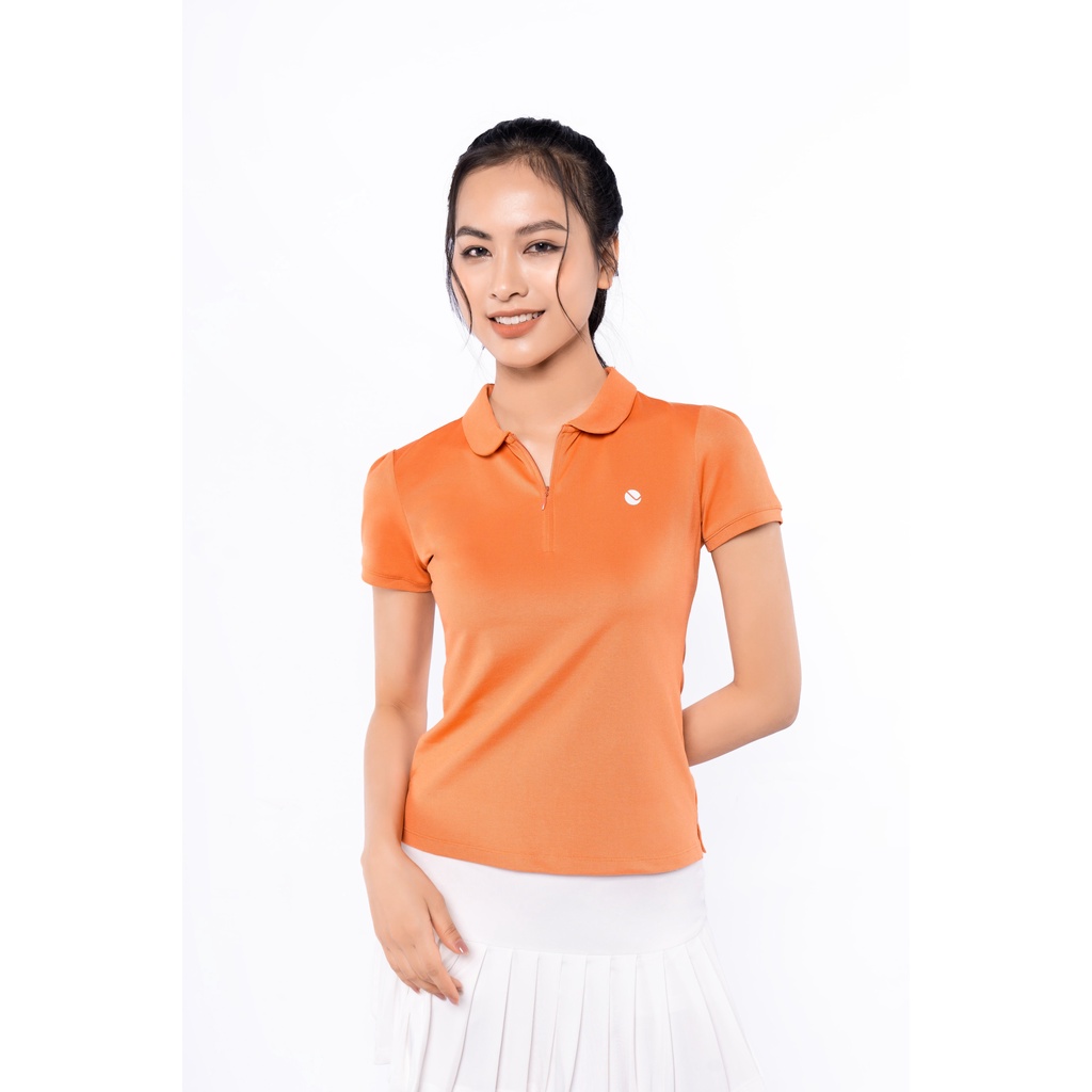 Áo Polo Nữ Livan Sport Màu Cam New Daily Thanh Lịch Chống Nhăn Nhàu Kháng Khuẩn Cao Cấp