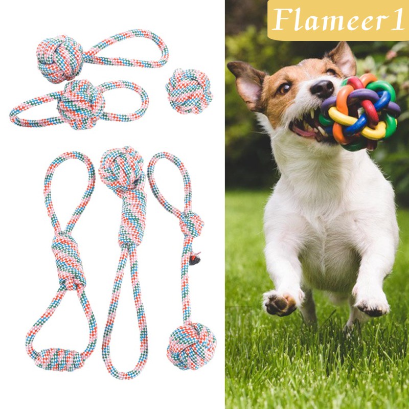 Cotton Rope Knot Toy Chew Molar Bite Pet Supplies for Training Outdoor