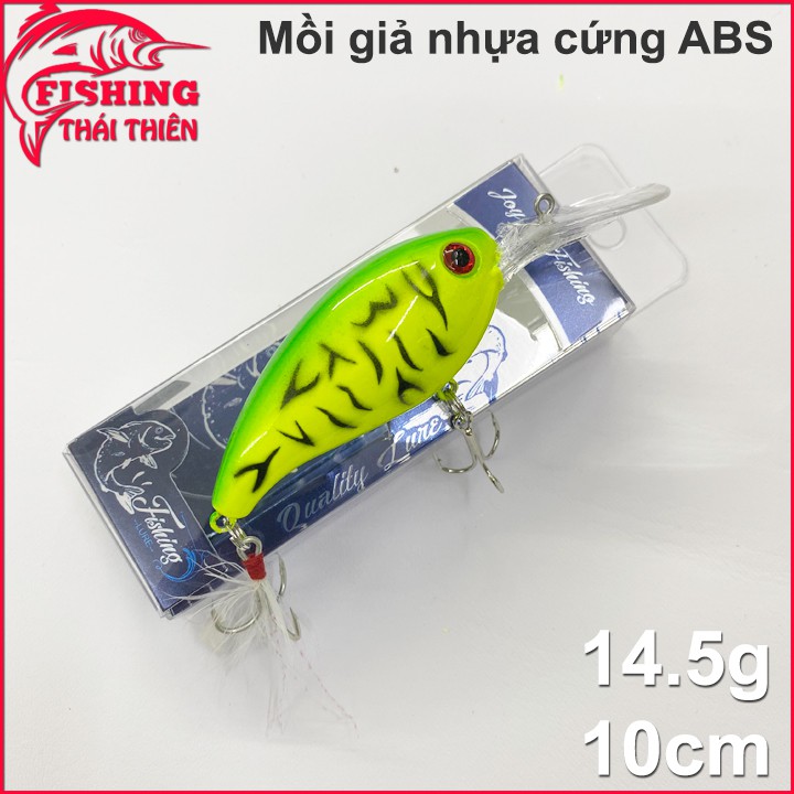 Mồi giả câu cá lóc chẽm tráp mú trôi loại cứng nhựa abs (10cm/14.5g)