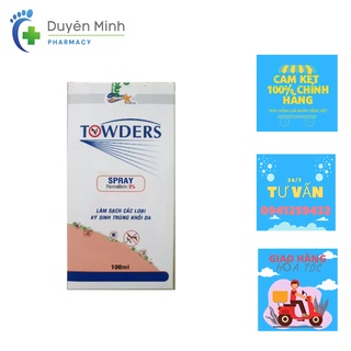 XỊT KÝ SINH TRÙNG TOWDERS SPRAY CHAI 100ml/150ml