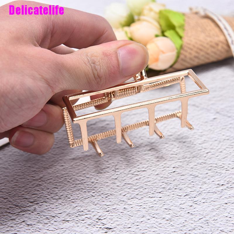 Kẹp tóc càng cua bằng kim loại tinh tế cho nữ