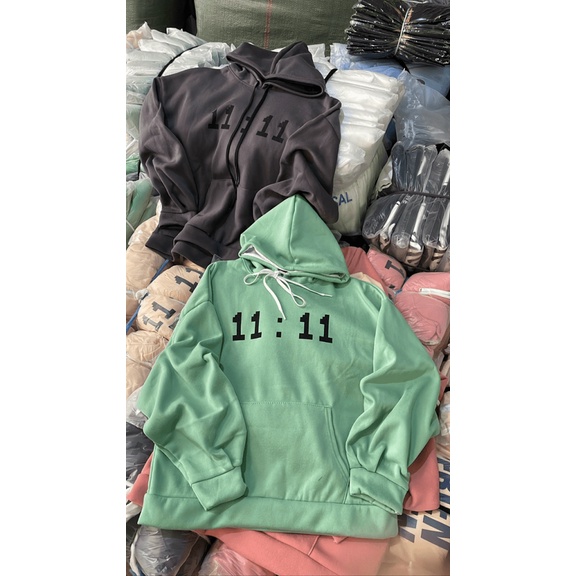 Áo hoodies Nữ In Giờ Nón 2 Lớp Trùm Đầu Form Rộng Che Nắng Chắn Gió Tốt Mặc Đẹp Thoải Mái NEW UNISEX