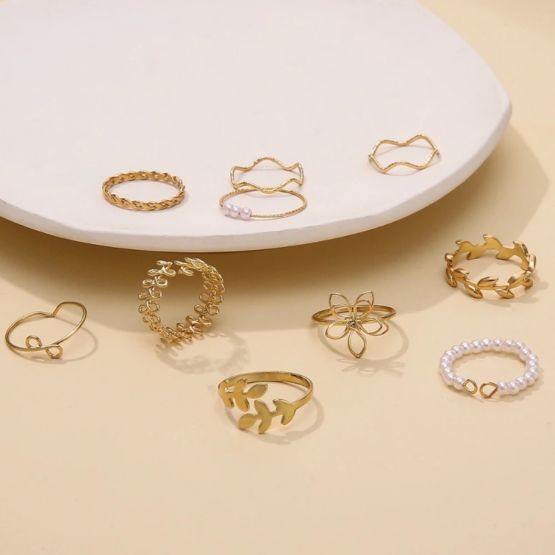 Set 10 Nhẫn Đeo Khớp Ngón Tay Phong Cách Boho Cổ Điển Dành Cho Nữ
