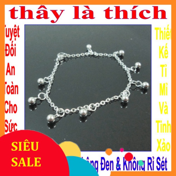 lắc chân e bé kiểu bi trắng xinh xắn - An toàn cho trẻ - Cam kết 1 đổi 1 nếu hoen , gỉ sét