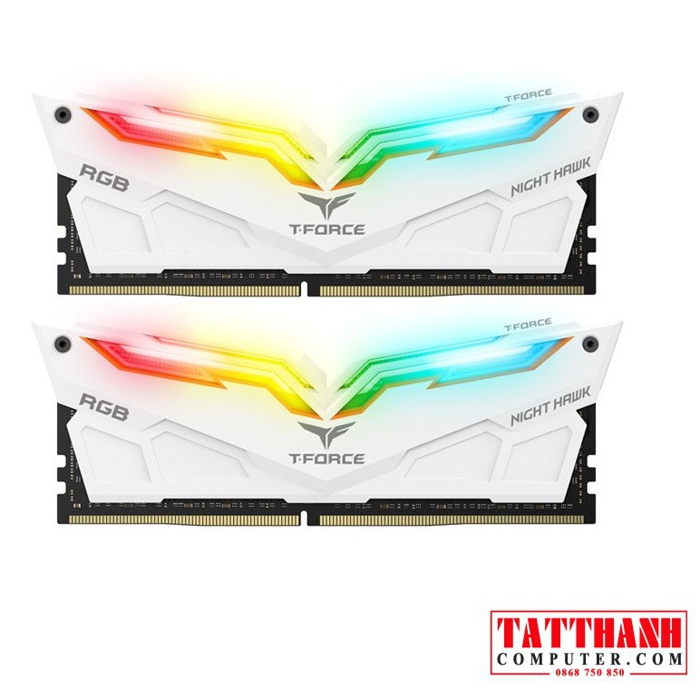 RAM Team T-Force Night Hawk RGB 16GB (2x8Gb) DDR4-3000Mhz - Chính hãng bảo hành 5 năm