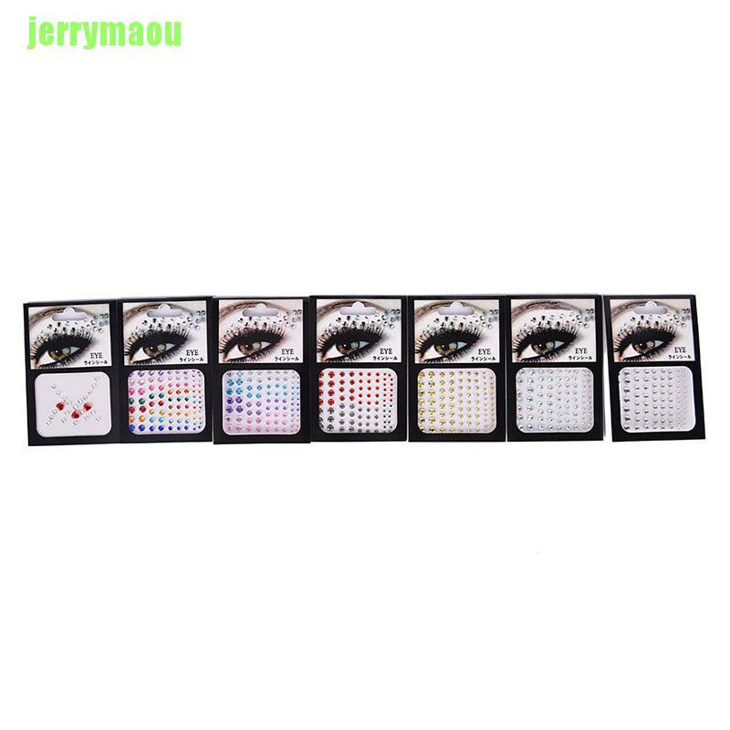 [JERU] New Jewel Eyes Makeup Crystal Eyes Sticker Tattoo Diamond Glitter Makeup Sticker ERHZ