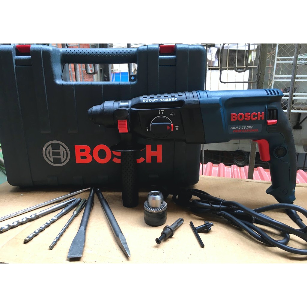Khoan bê tông đầu gài Bosch GBH 2 - 26 DRE không kèm hộp đựng