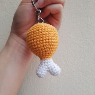 Móc khóa đùi gà handmade