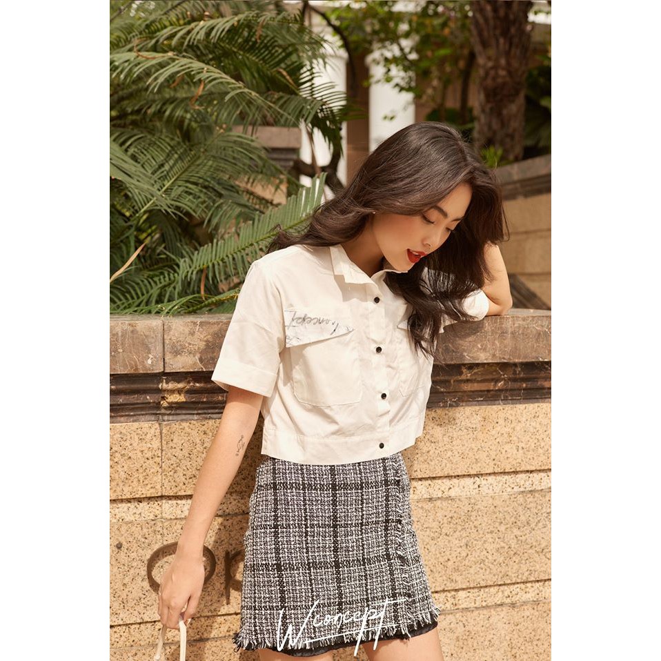 Áo sơ mi croptop - MIA