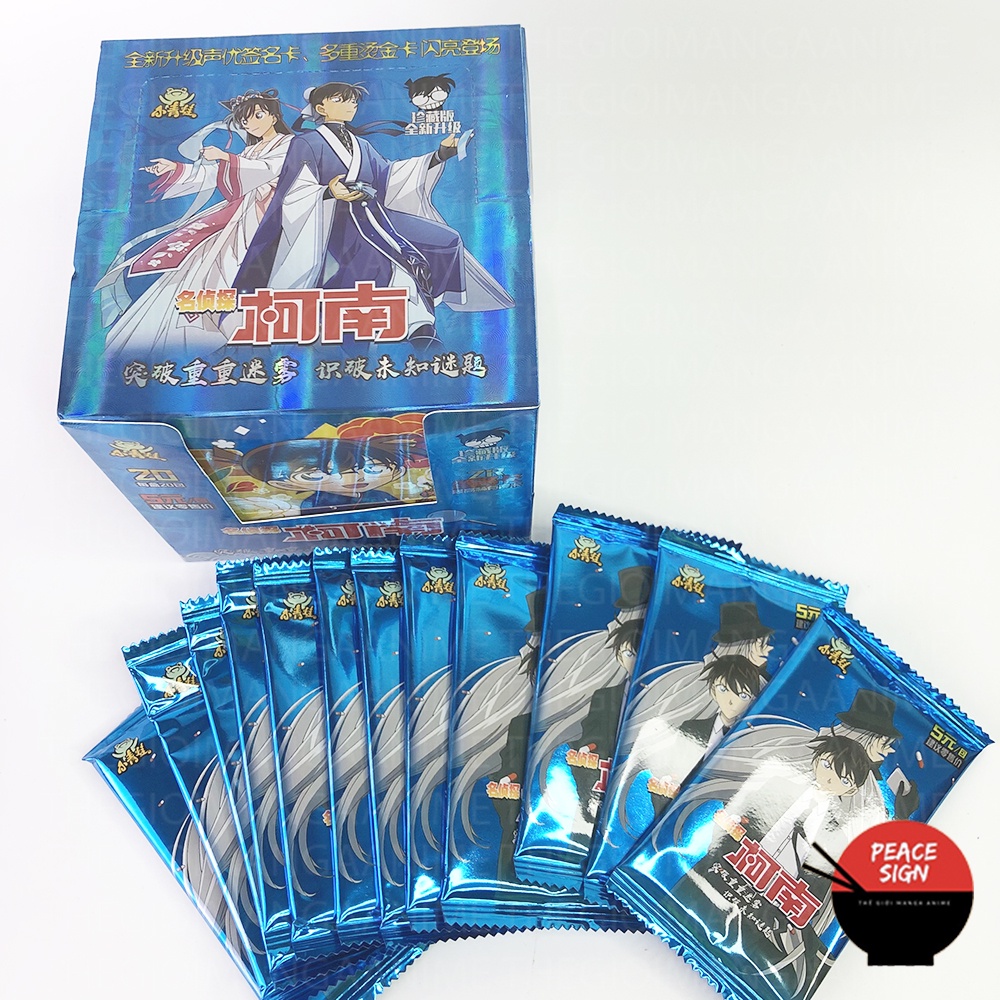 ( FULL BOX M40 ) Hộp ảnh thẻ nhân vật DETECTIVE CONAN Thám Tử Lừng Danh card ảnh in hình anime