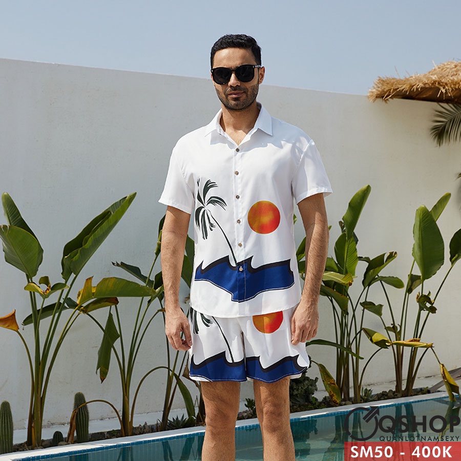 Áo sơ mi đi biển, form rộng cao cấp QSHOP SM50 - SM51