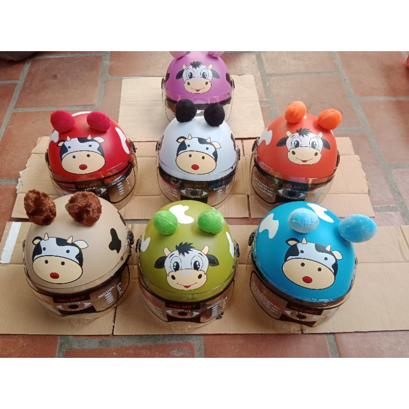 MŨ BẢO HIỂM BÒ SỮA MẪU MỚI CỰC CHẤT CHO BÉ YÊU TỪ 2 ĐẾN 8 TUỔI TIÊU CHUẨN!