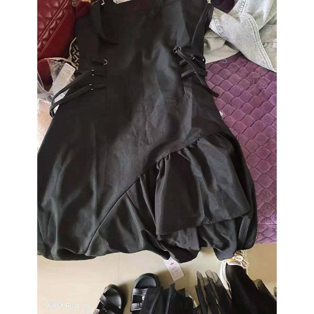 Đầm 2 Dây Đen Ulzzang Cá Tính D&B Cho Nữ