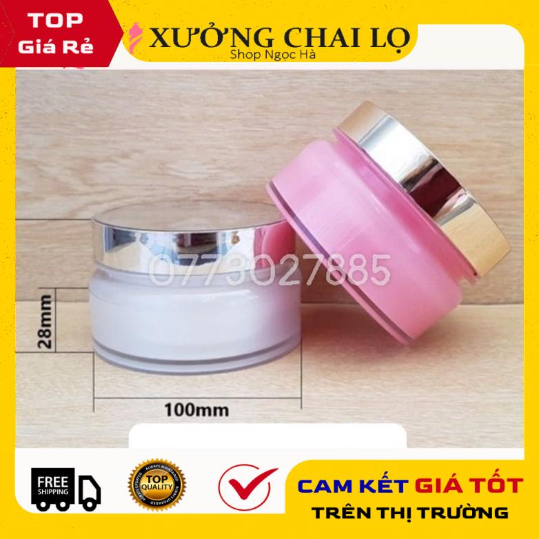 Hủ Đựng Kem ❤ GIÁ RẺ NHẤT ❤ Hũ đựng kem body Cao cấp Q 150g,200g chiết mỹ phẩm , phụ kiện du lịch