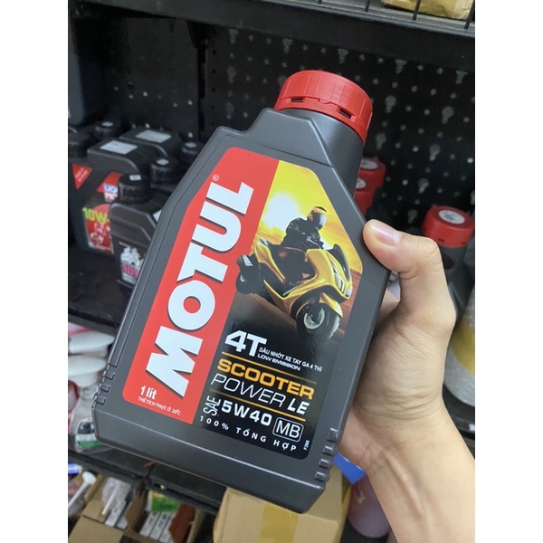 COMBO NHỚT MOTUL SCOOTER POWER LE 5W40 800ML + NHỚT HỘP SỐ (XE TAY GA)