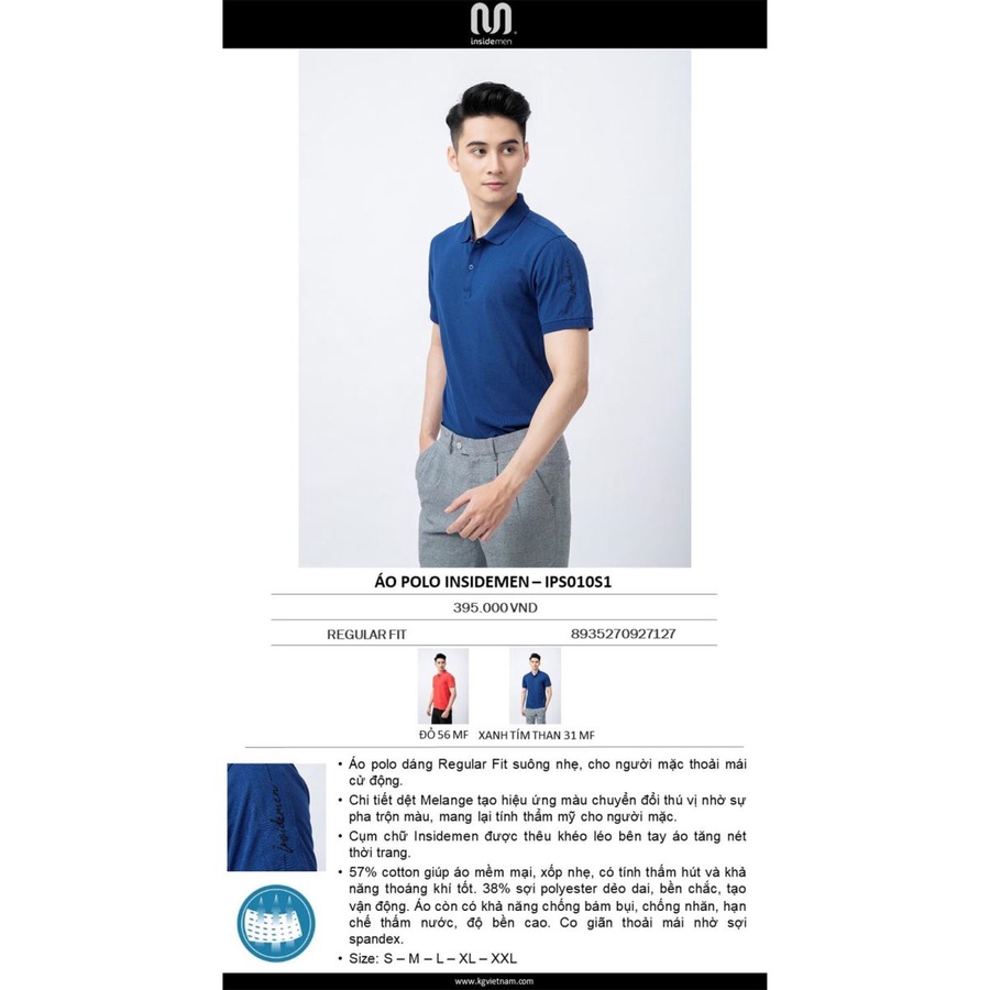 Áo Polo nam Insidemendo công ty Aristino sản xuất IPS010S1