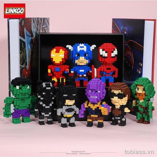 💕Mua 5 tặng 1💕LINKGO 3D Lego hạt nhỏ lắp ráp khối xây dựng bé trai và bé gái xếp hình người lớn giải nén trẻ em bộ đồ chơi lắp ráp bằng nhựa