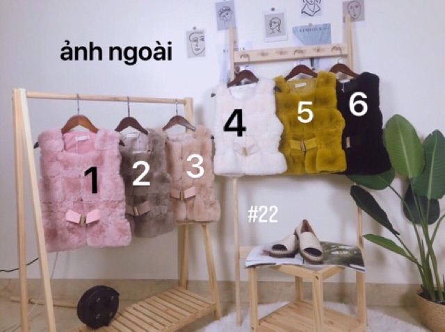 Áo khoác gile lông hàng cao cấp - kèm ảnh video thật