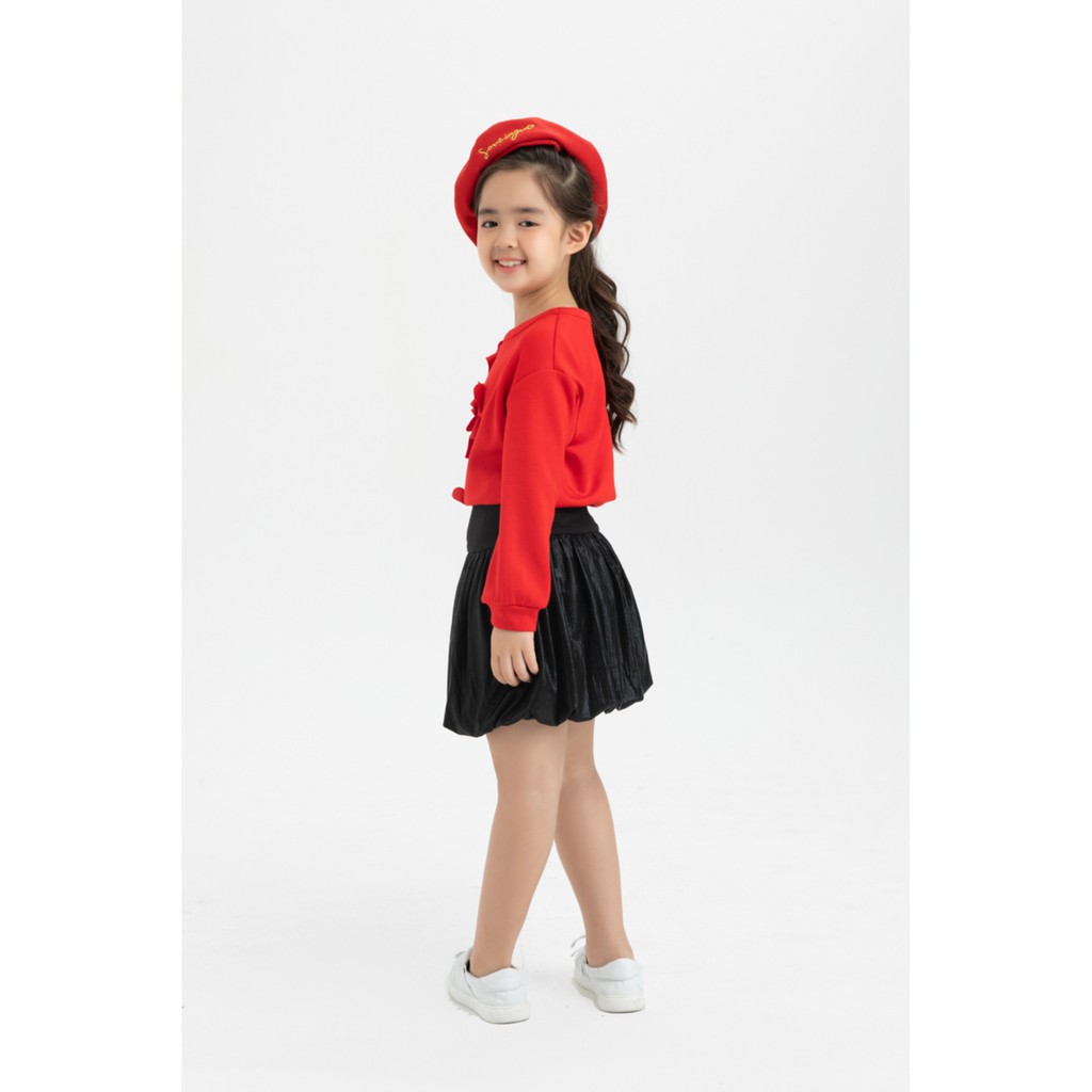 Chân váy đen 2 lớp bé gái IVY moda MS 31G1076