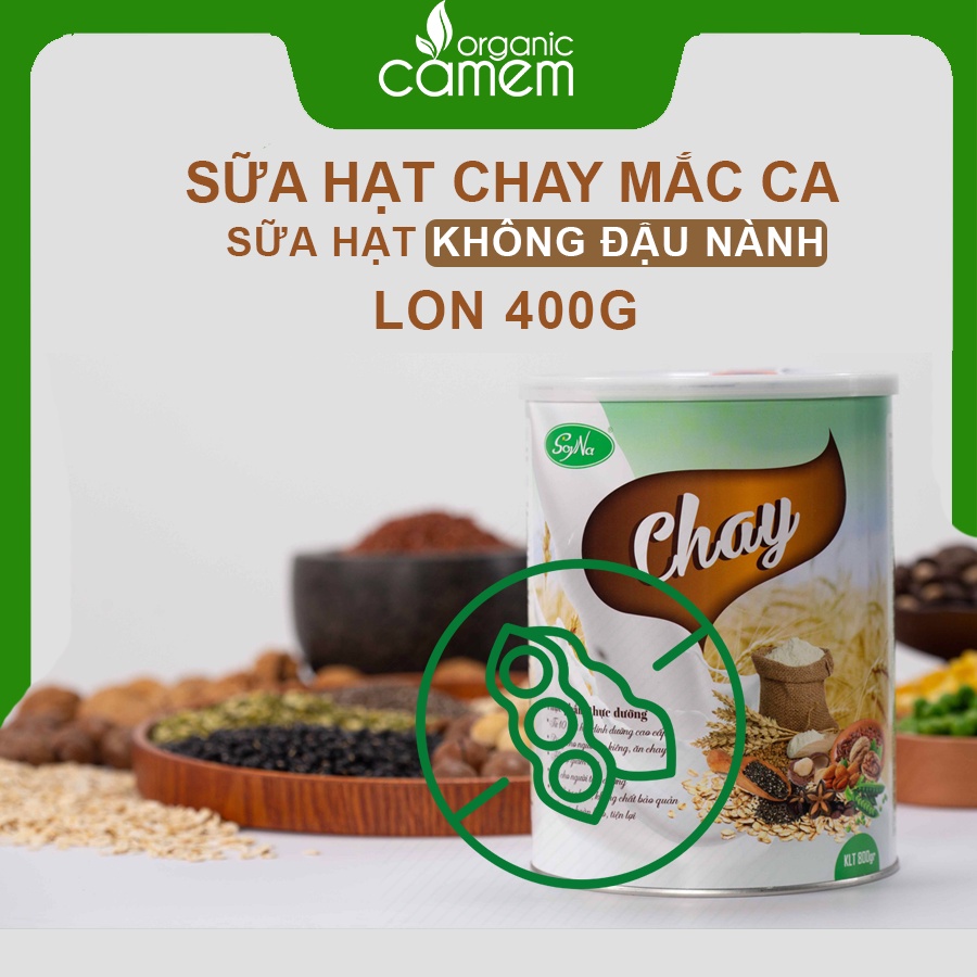 Sữa Chay Soyna 11 loại hạt cao cấp - Không Chứa Đậu Nành - Dinh dưỡng bổ sung cho người trường chay - Lon 400g