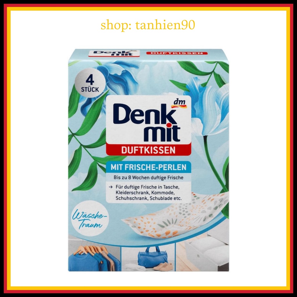 Hộp 4 Túi Thơm Quần Áo Denkmit Siêu Lưu Hương (Đức)