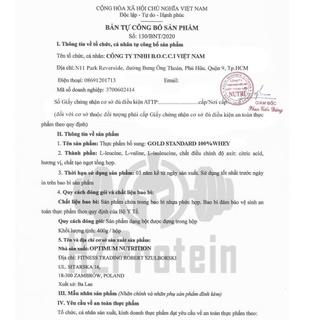 Sữa Whey Tăng Cơ Whey Gold Standard 5LBS