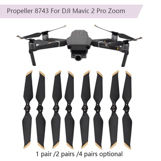 Cánh quạt thay thế cho DJI Mavic 2 Pro / Zoom Drone 8743 Đạo cụ có tiếng ồn thấp Lưỡi gấp Giảm tiếng ồn Chống đỡ vít Phụ kiện