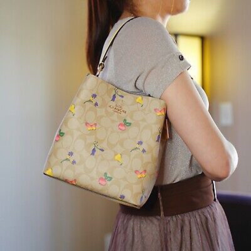 Túi xách Nữ COAC*H Bucket thanh lịch trẻ trung hai màu