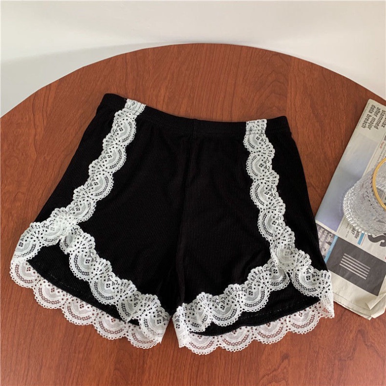 Sét 3 Quần Thun Phối Ren Sexy Mặc Nhà, Quần Short Ngủ Thoáng Mát Vải Thun Co Dãn Hàng Quảng Châu | BigBuy360 - bigbuy360.vn