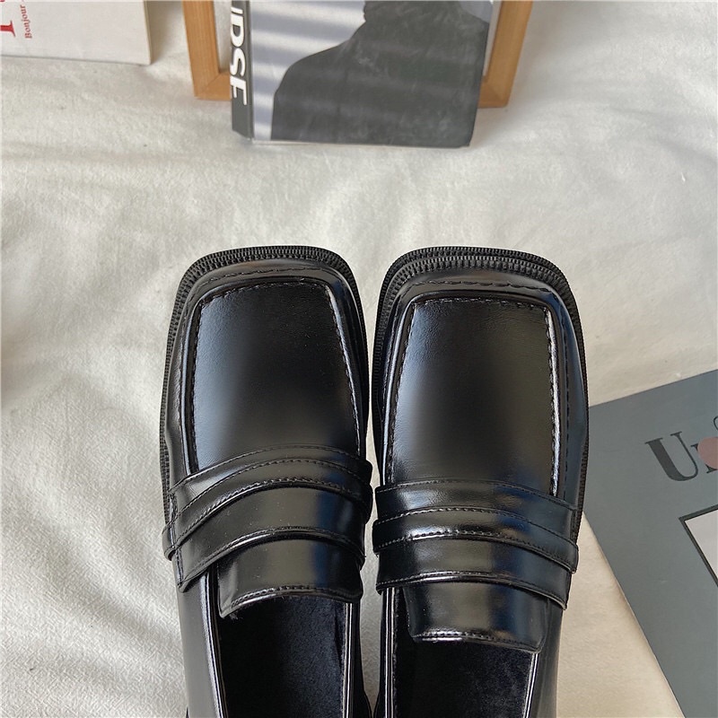 Giày Oxford nữ độn đế cao,Giày da ulzzang nữ phong cách Hàn Quốc OX70