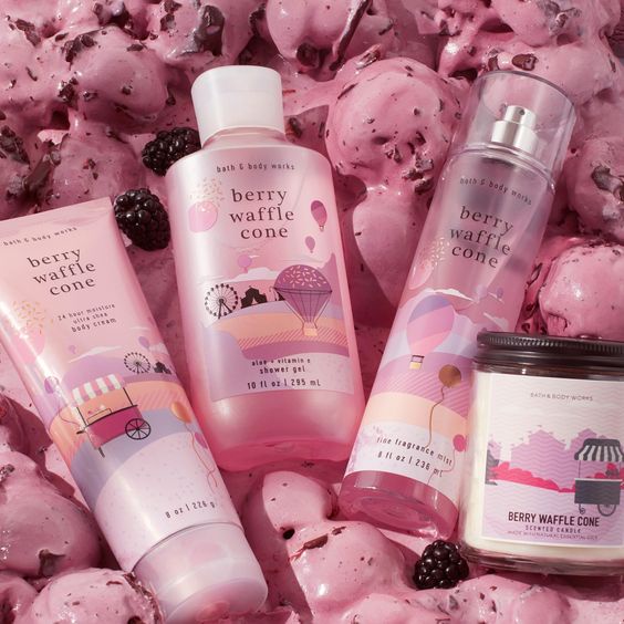 Xịt thơm toàn thân body mist Bath & Body Works Berry Waffle Cone